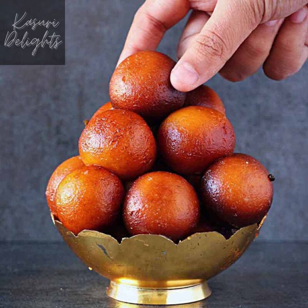 Kasuri Traditional Dessert Gulab Jamun with 1kg Packing.