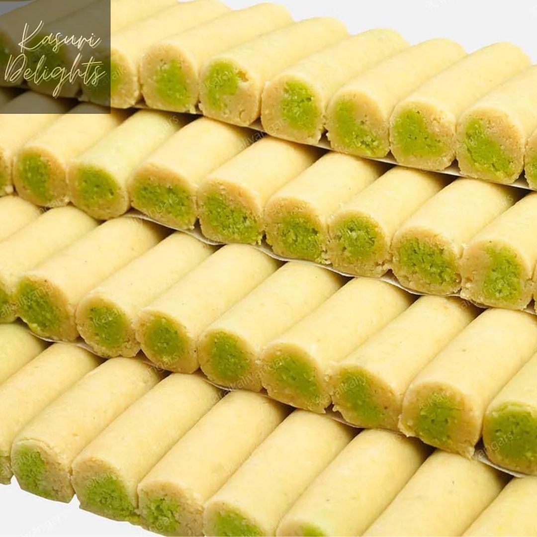 Special Badami Roll Barfi in 1kg Packaging.