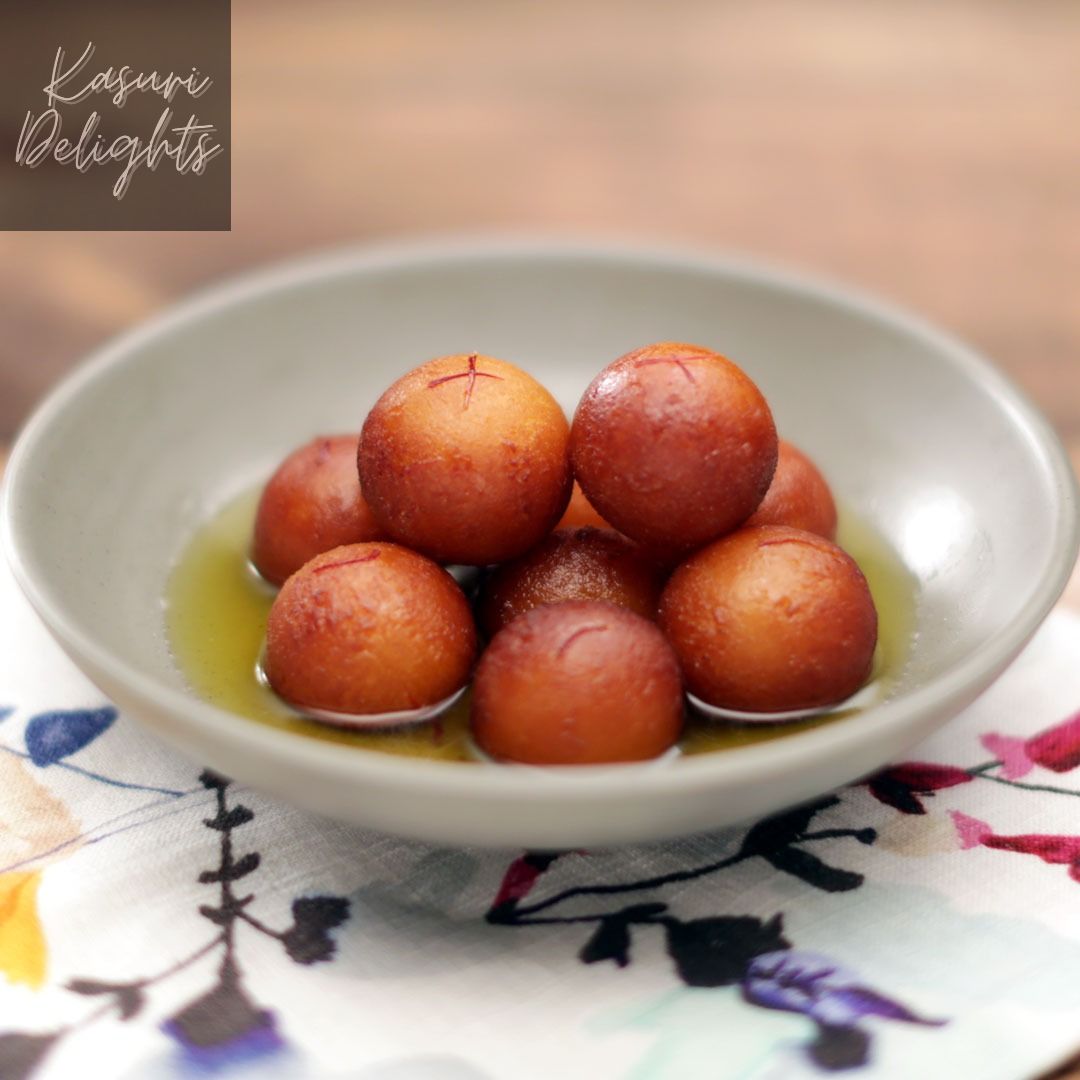 Kasuri Traditional Dessert Gulab Jamun with 1kg Packing.