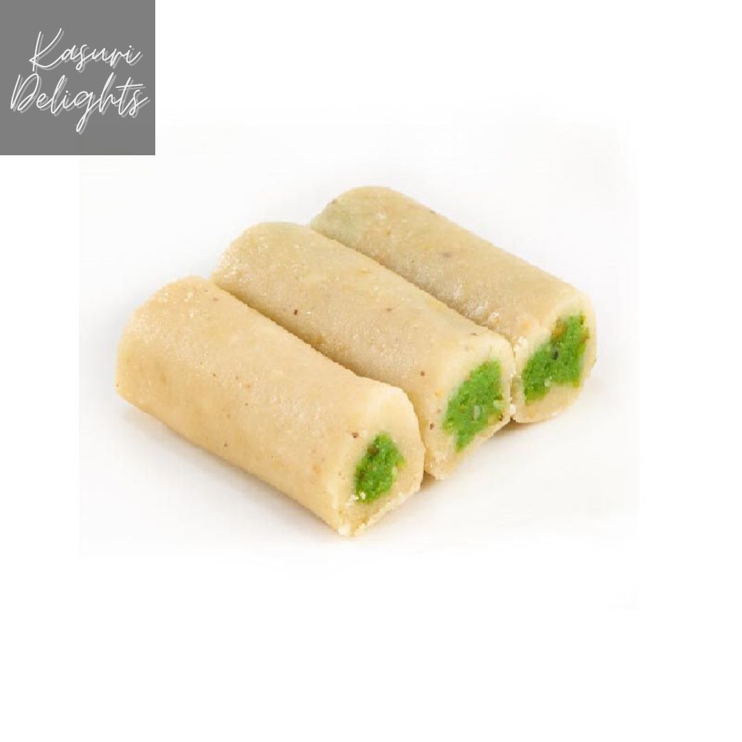 Special Badami Roll Barfi in 1kg Packaging.